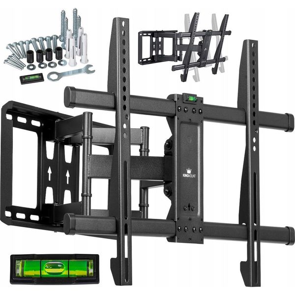 King Mount Supporto A Parete Per Tv KG-1014 | 32" - 85"" | Vesa 200X100 - 600X400 | 60 Kg | Nero"-image