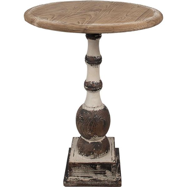 Tavolino Clayre & Eef Ø 62X81 Cm Legno Marrone-image