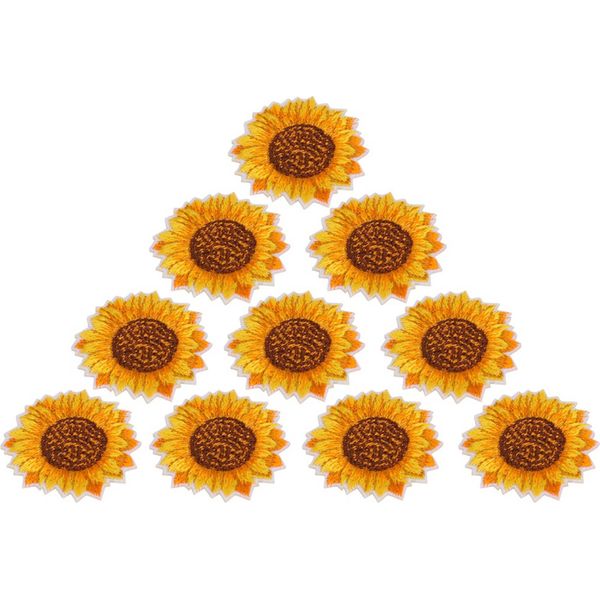 20 Toppe Con Motivi Di Girasoli Da Cucire O Stirare, Ricamate, Appliques Fai Da Te Per Abbigliamento E Zaini-image