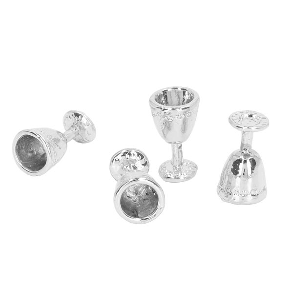 1:12 Casa Delle Bambole Mini Tazze Di Champagne, Casa Delle Bambole Bicchieri Di Champagne Tazze, Casa Delle Bambole Coppe Calice, Casa Delle Bambole In Miniatura Bicchiere Di Vino, Simulazione Mini Bicchiere Di Vino, Accessori Casa Delle Bambole-image