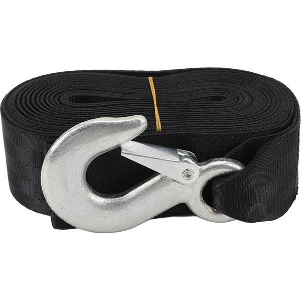 Cinghia Del Verricello Del Rimorchio Della Barca Con Il Gancio, Cinghia Del Verricello Del Rimorchio Con Il Gancio, Cinghia Del Verricello Del Rimorchio, Cinghia Del Verricello Del Rimorchio, Cinghia Del Rimorchio Resistente Da 3500 Libbre-image