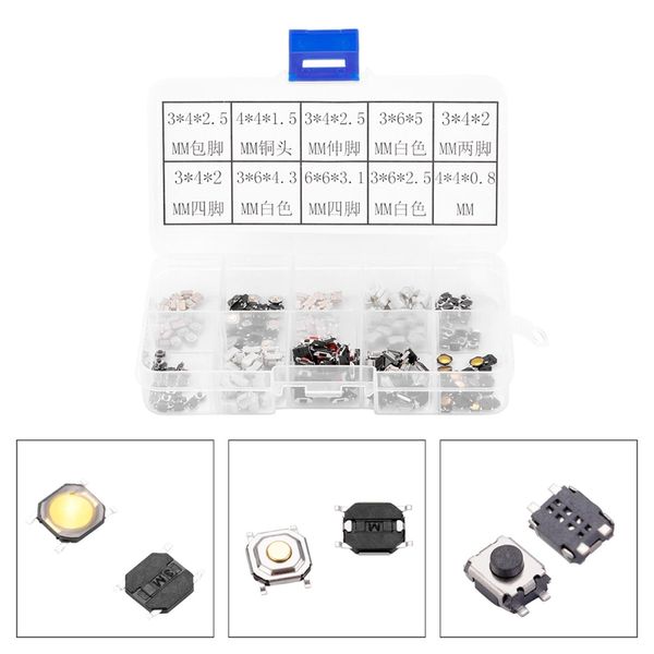 Pulsante Tattile, Pulsante Tattile, Pulsante Tattile Microinterruttore, Pulsante Tattile Microinterruttore, Assortimento Di Pulsanti Tattili-image