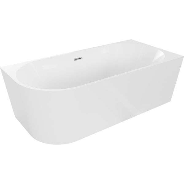 Mexen Mia Vasca Da Bagno Angolare Destra Autoportante 170 X 80 Cm, Bianca, Troppo Pieno Cromato - 52691708000P-01-image