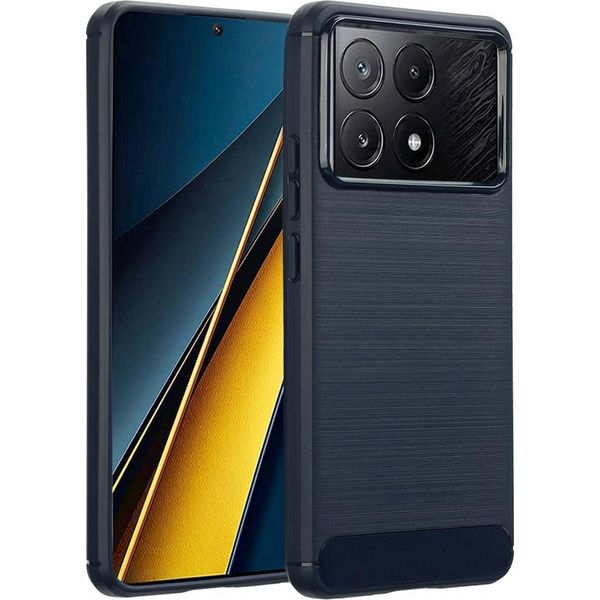 Xiaomi Poco X6 Pro Sleeve - Silicone - Custodia/Copertura Morbida Imoshion - Blu Scuro-image