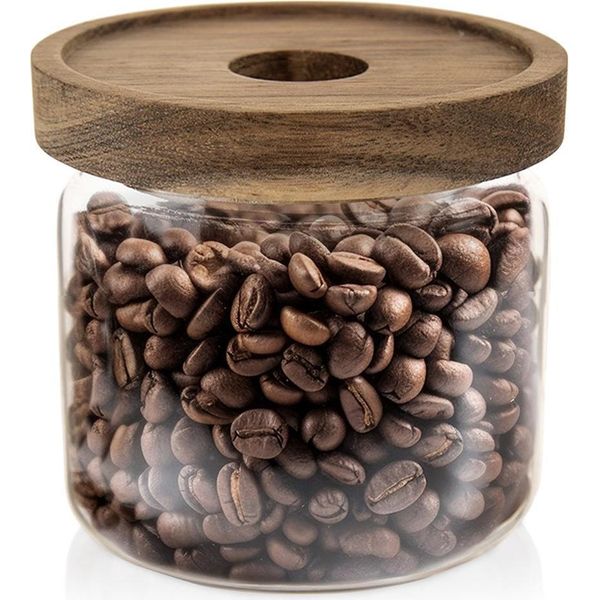 Contenitore In Vetro Per Prodotti Sfusi Con Coperchio E Sigillo 500 Ml-image