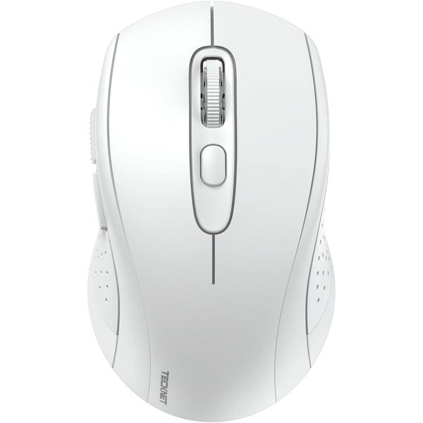Mouse Bluetooth, Mouse Da 4000 Dpi (Tri-Mode: Bt 5.0/3.0+2.4Ghz) Senza Fili Con Ricevitore Usb, Ergonomico Per Computer Portatile Pc, Mac Os, Android, Windows-image