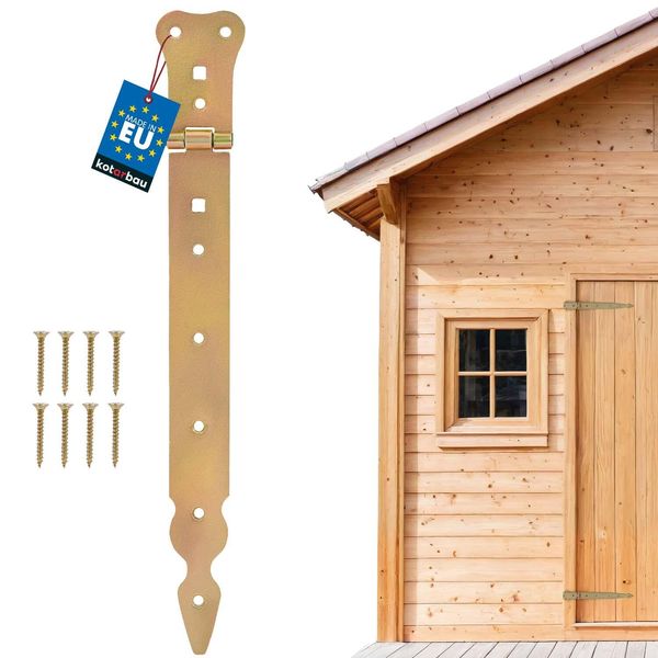 Kotarbau Cerniera Per Persiana 300 Mm Cerniera Per Cancello Cerniera Per Porta Cerniera A Croce Cerniera Per Porta Cerniera Oro Zincata In Acciaio Inox Cerniera Per Cancello Da Giardino Ferramenta Per Edilizia Robusta-image