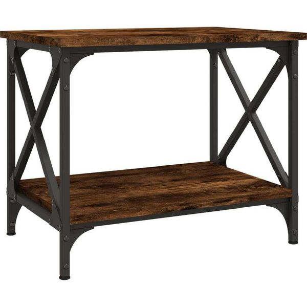 Syfax™ Tavolino Da Salotto Rovere Fumo 55X38X45 Cm Legno Multistrato-image