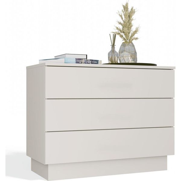 Amber 3S Cassettiera Per Camera Da Letto Soggiorno Cashmere Beige-image