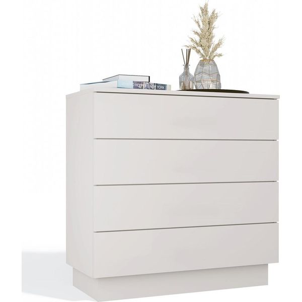 Amber 4S Mobile 4 Cassetti Per Camera Da Letto Soggiorno Cashmere Beige-image