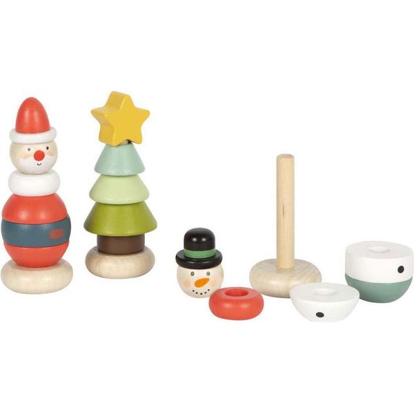 Small Foot - Torre Impilabile Natalizia E Invernale, 9 Pezzi-image