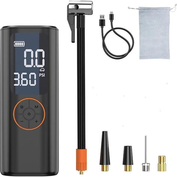 Inf Gonfiatore Portatile Per Pneumatici Auto - Pompa Ad Aria Elettrica Wireless-image