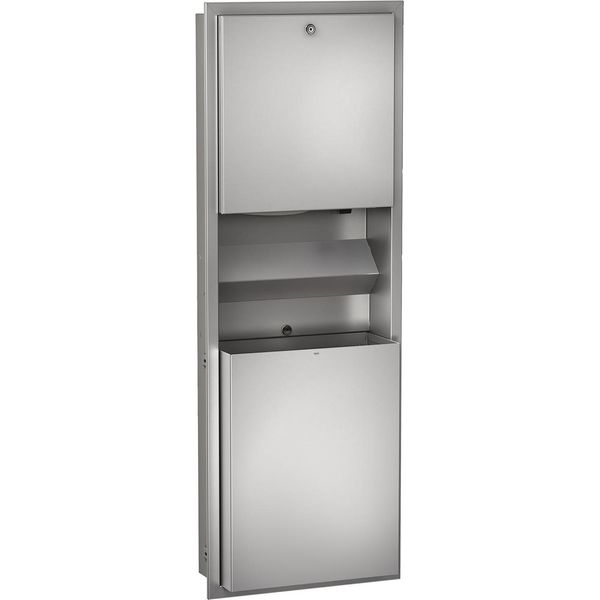 Kwc Ar Combinazione Carta-Sapone-Asciugamani, Rodan, Acciaio Inox, 408X1145X169 Mm, A Scomparsa-image