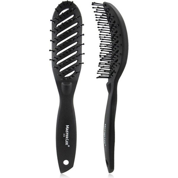 Inf Pettine Per Capelli Curvo Nero Opaco - Antistatico, Resistente Al Calore-image