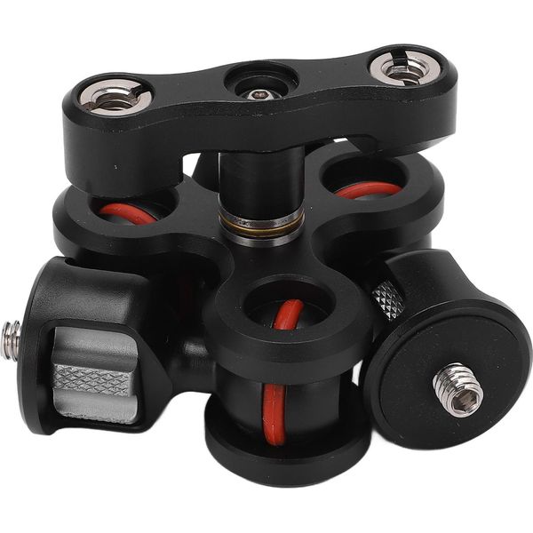 Braccio Della Telecamera Con Tre Teste A Sfera, Ruotabile Di 360 Gradi, Con Viti Da 1/4 Di Pollice A 3/8 Per La Luce Led Del Monitor-image