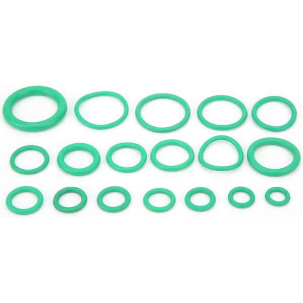 270 Pezzi 18 Misure Di Guarnizioni Per Compressori Di Aria Condizionata Per Auto, O-Ring Verde Per Rubinetto-image