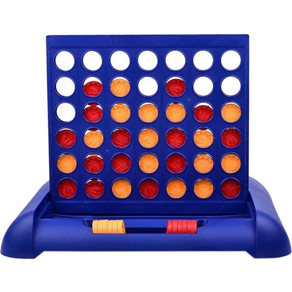 Gioco Da Tavolo Quattro In Fila, Classico Gioco Per Famiglie, Intrattenimento Per Bambini E Adulti, Scacchi-image