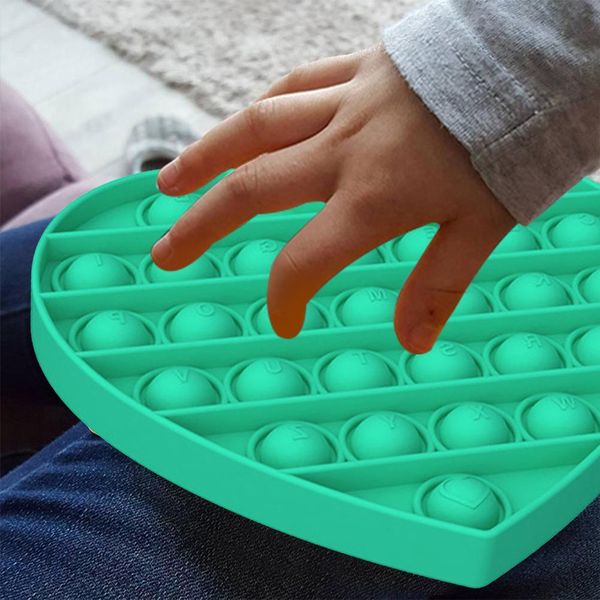Giocattolo Sensoriale, Set Di Bolle A Forma Di Cuore Con Anelli Di Marmo, Corde Elastiche Per Bambini, Adulti, Feste, Aule, 19 Pezzi-image