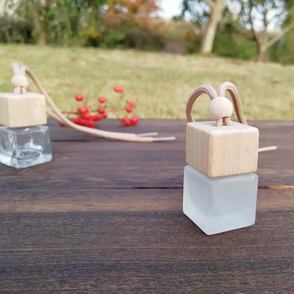 Confezione Da 3 Deodoranti Da Appendere In Auto, Bottiglia Di Profumo Vuota, Diffusore Di Fragranze In Vetro Ricaricabile-image