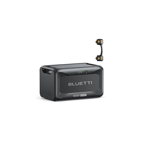 Batteria Di Estensione Bluetti B500K Per Power Station Apex 300, Batteria Lifepo4 Da 5120Wh, Modulo Aggiuntivo Per Generatore Solare Per Backup Domestico, Off-Grid (CA90 Incluso)-image