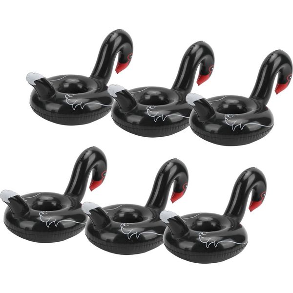10 Pezzi Porta Bibite Gonfiabile, Portatile, Simpatico Animale, Per Festa In Piscina, Porta Bibite, Galleggiante, Decorazione-image