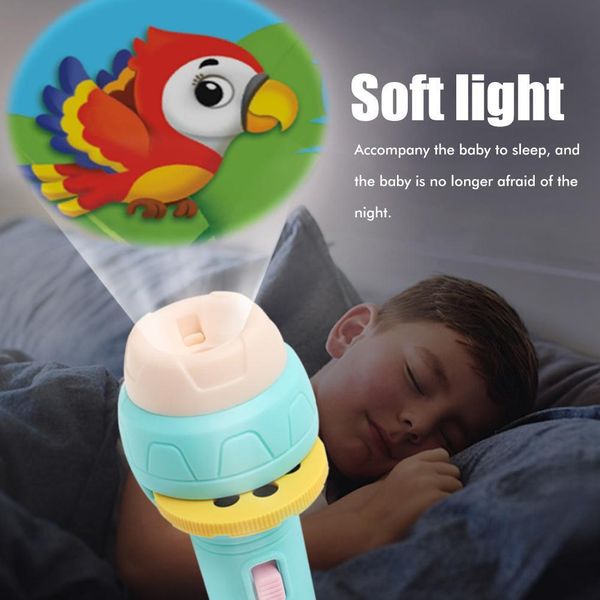 3 Pezzi Proiettore Diapositive Torcia Proiezione Illuminazione Storia Lampada Educativo Apprendimento Giocattolo Notte Per Bambini Ragazzi Ragazze-image