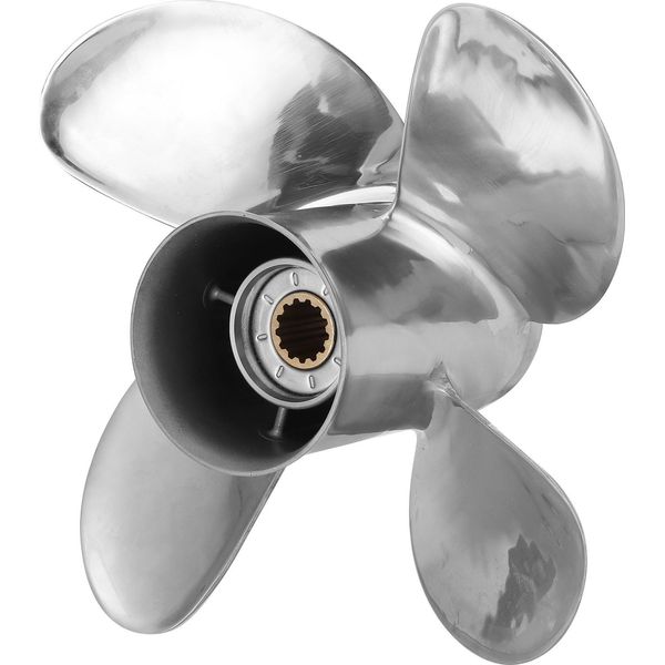 Elica Fuoribordo 11,6 X 12 Destra, 4 Pale, Acciaio Inox, Adatta Per Motore Yamaha 25-60 Hp-image