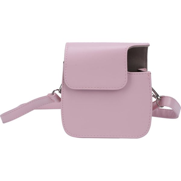 Custodia Per Fotocamera Mini In Finto Cuoio Con Tracolla Regolabile Per Fotocamera Instax 7+ (Rosa)-image