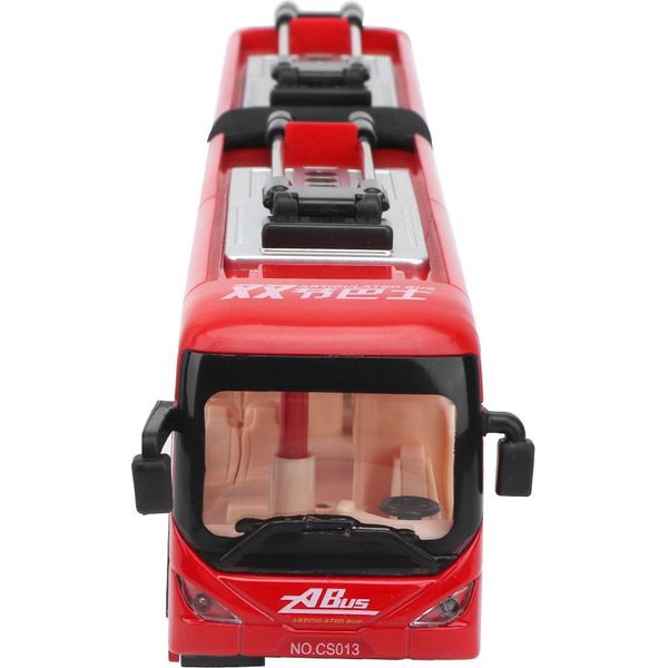 1:48 CS0133 Autobus Urbano Elettronico, Giocattolo Educativo Per Bambini, Modello Di Traffico Per Bambini (Rosso)-image