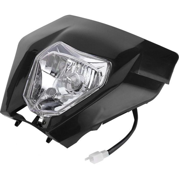 Lente Del Faro Della Smorfia Della Moto, Alloggiamento Del Faro Anteriore Dell'abs, Paralume Del Faro Grande-image