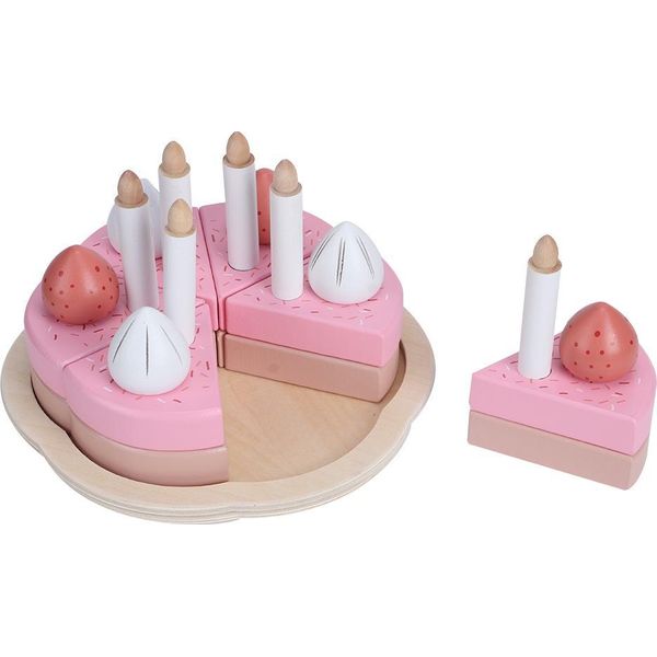 Simulazione In Legno Della Torta Di Compleanno Fai Da Te Giocattolo Educativo Per Bambini E Bambine-image