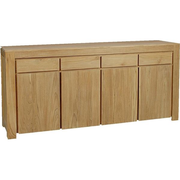 Teako Design Credenza In Teak Hillsta 210X95Cm - Cassettiera In Legno Massiccio Resistente Alle Intemperie Per Interni Ed Esterni-image