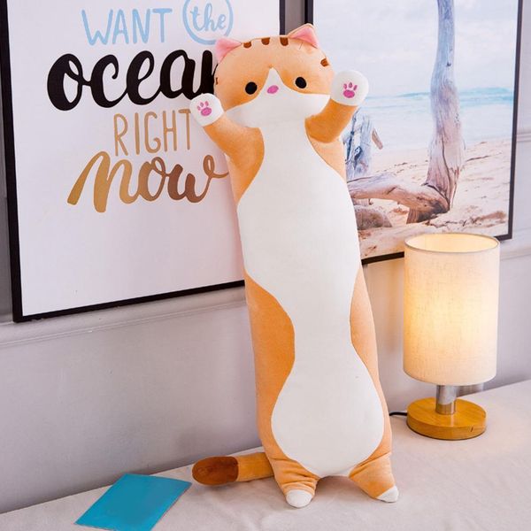 Cuscino Per Dormire Con Gatto Di Peluche, Cuscino Giocattolo Antistress, Regalo Per Bambini, Fidanzata-image