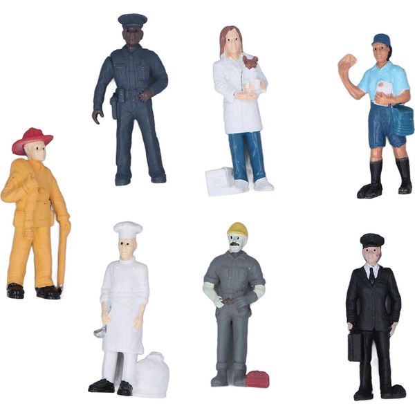 Figura Di Simulazione A 7 Pezzi In Plastica Morbida, Gioco Di Ruolo, Giocattolo In Miniatura Per Bambini A Partire Dai 3 Anni Di Età-image
