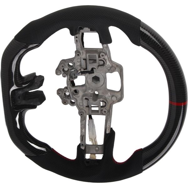 Volante Riscaldato In Fibra Di Carbonio, Adatto A Mustang Ecoboost Gt Shelby GT350 /GT350R 2018-2020-image