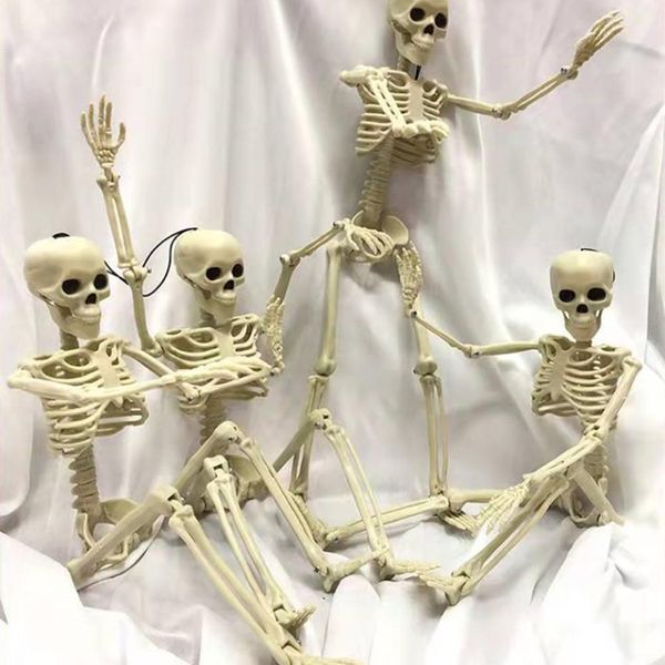 Confezione Da 2 Scheletri Di Halloween, 40,6 Cm, Sposa E Sposo, Corpo Intero Realistico Con Articolazioni Mobili Per Decorazioni Di Feste Spettrali-image
