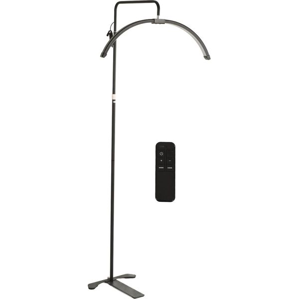 Lampada A Mezzaluna Da 26 Pollici Lampada Da Terra A Led Bellezza Makeup Luminosità Regolabile Altezza 100-240V Spina Ue-image