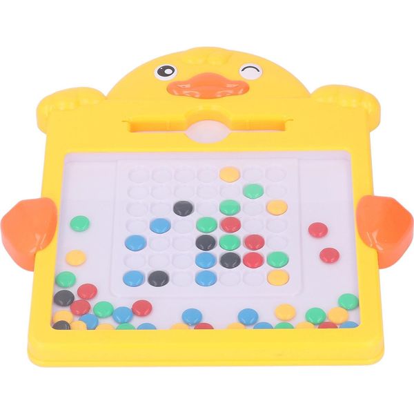 Lavagna Magnetica Per Bambini, Scarabocchio Educativo Con Penna E Perline Colorate-image