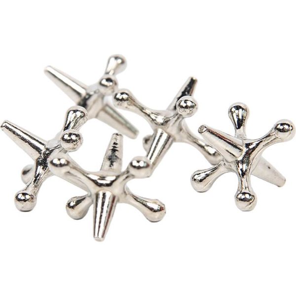 Set Di Palline Da Gioco, 10 Fanti In Metallo Oro-Argento, Premi Metallici E Rimbalzanti, Party-image