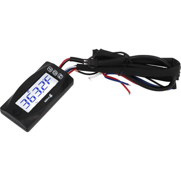 Termometro Per Moto 4-In-1, Lcd, Digitale, Temperatura Dell'olio, Tempo, Tensione, Display Della Velocità, DC12V, M14 X 1,5-image