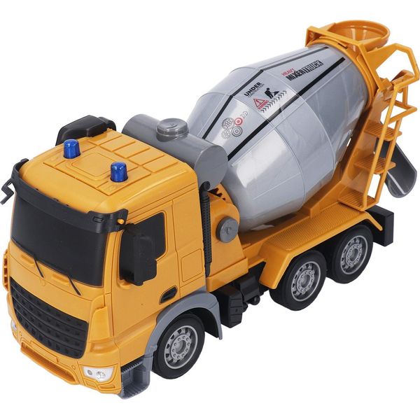 Camion Del Cemento Telecomandato A 2,4 Ghz Con 6 Ruote Motrici, Giocattolo Da Costruzione Telecomandato Per Bambini-image