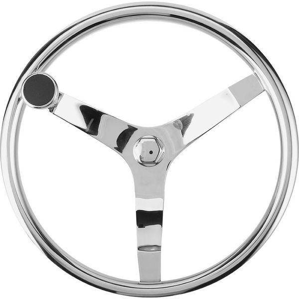 13-1/2 Pollici 25 Gradi Volante 3 Raggi Con 5/8 Pollici Dado Manopola Accessori Barca Marina-image