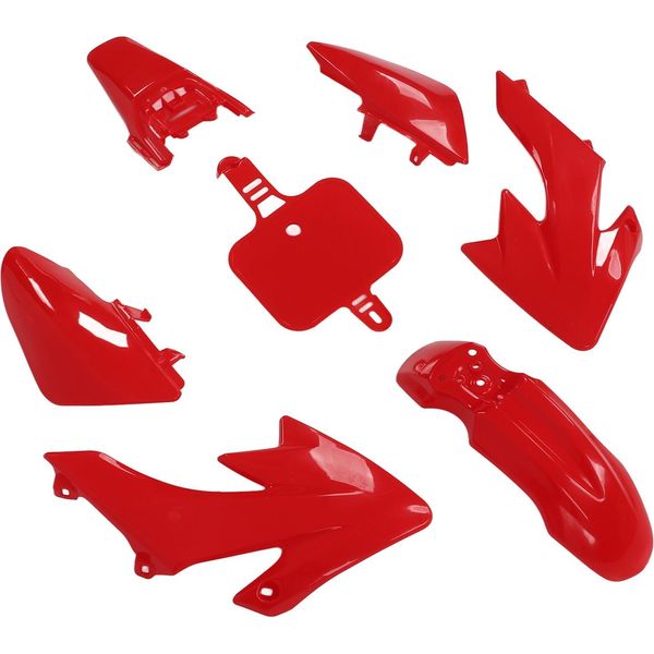 Set Parafanghi In Plastica, Set Carrozzeria, Ricambio Per XR50 CRF50 50 Cc, 70 Cc, 90 Cc, 110 Cc, 125 Cc, Dirt Pit Bike-image