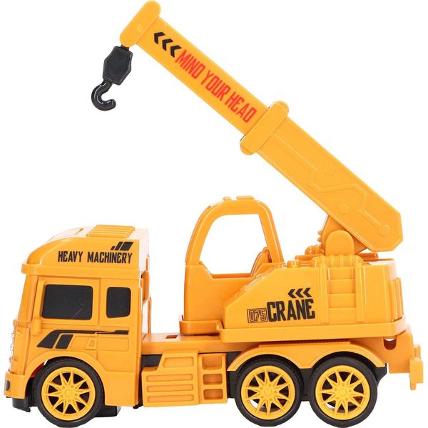 Veicolo Da Costruzione Giocattolo Per Bambini, Stampo Reale, Simulazione Di Scorrimento, Tecnologia Della Plastica, Auto Giocattolo Inerziale, Regalo Di Compleanno, Camion Gru-image