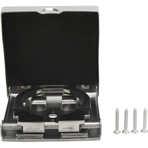 Portabicchieri Pieghevole, Braccio Regolabile, Acciaio Inox 304, Antiscivolo, Per Nautica, Barca, Yacht, Auto, Camper-image