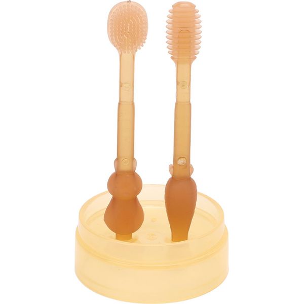 Set Di Spazzolini Da Dito Per Bambini, In Silicone, Per Pulire La Lingua, Disposizione Stretta, Spazzolino Da Bocca Per Bambini-image