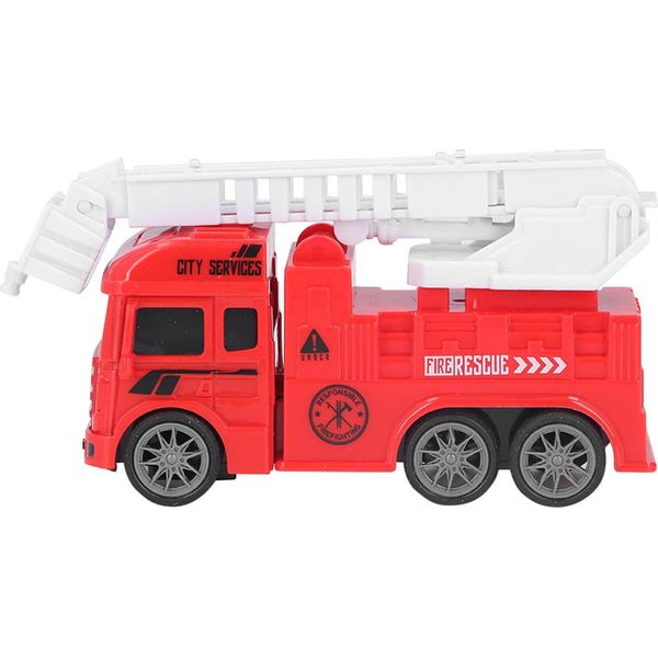 Inerzia Camion Dei Pompieri Simulazione Multifunzionale Bambini Ragazzo Toddler Inerzia Guidare Giocattolo Di Plastica Set Toy Ladder Car-image
