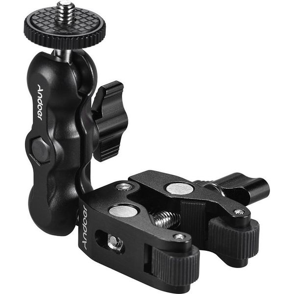 Morsetto Multifunzione Andoer, Supporto A Sfera, Braccio Articolato A Frizione, Super Con Vite Da 1/4 Di Pollice Per Monitor Gps, Luce Video A Led, Microfono Flash-image