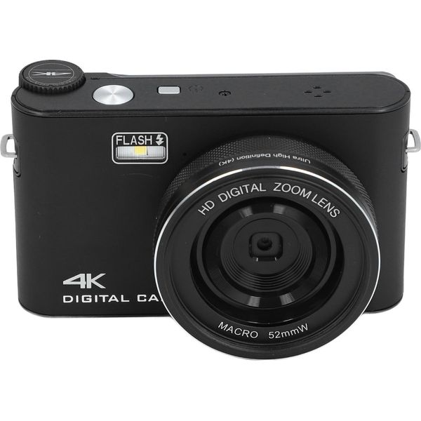 Fotocamera Digitale Da 64 Mp, Touchscreen Lcd Tft Da 3,0 Pollici, Messa A Fuoco Automatica, Zoom 18X, Vlogging 4K Per Streaming Live E Webcasting, Nero-image