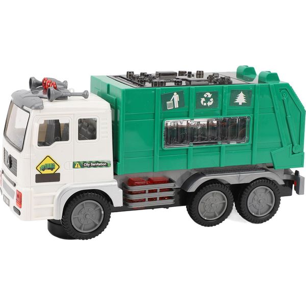 Camion Della Spazzatura Giocattolo, Grande Modello Di Camion Della Spazzatura Con Luci E Musica Per Bambini-image